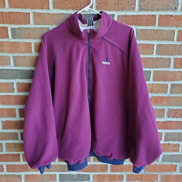 Vintage Adidas Jacket Coat Reversible Womens Size XL 90s - Picture 10 of 15